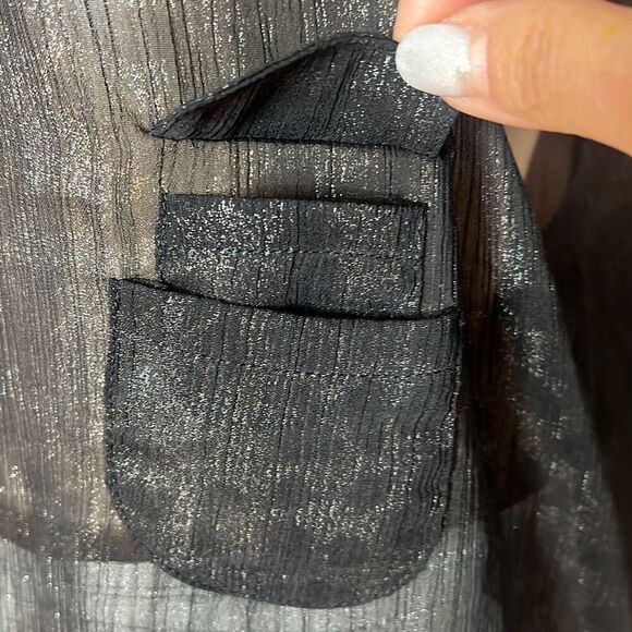 Joes Jeans Tank Top Blouse Animal Pront Black M (302) - Picture 3 of 8